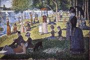 Georges Seurat Island Bowl Sunday oil on canvas